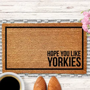 Hope You Like Yorkies Doormat, Yorkie Doormat, Yorkie Decor, Yorkie Gifts, Housewarming Gift, Birthday Gift, Yorkie Welcome Mat,Yorkie Lover