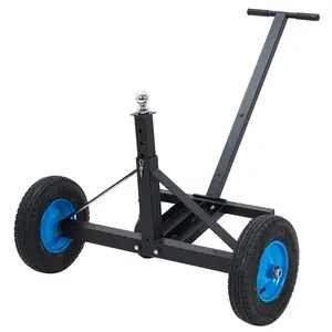 GARVEE Adjustable Trailer Dolly, 1500lbs Load Capacity, Carbon Steel Trailer Mover with25.59''-34.65'' Adjustable Height, 15" Pneumatic Tires for Moving Boat Trailers/Utility/Cargo/RV Trailers