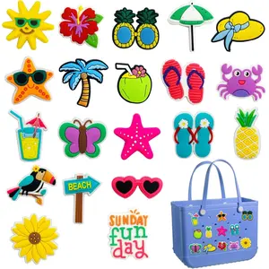 🌴 20PCS Beach Bogg Bag Charms  Tropical Tote Decor Clips for Girls & Women modern farmhouse wall decor religious