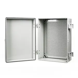 【SummerVibes】 ABS Plastic Dustproof Waterproof IP65 Junction Box Universal Durable Electrical Project Enclosure with Lock (15.7“x11.8”x7”)