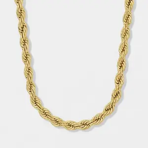 Rope Chain 14K Gold Plated - 6mm