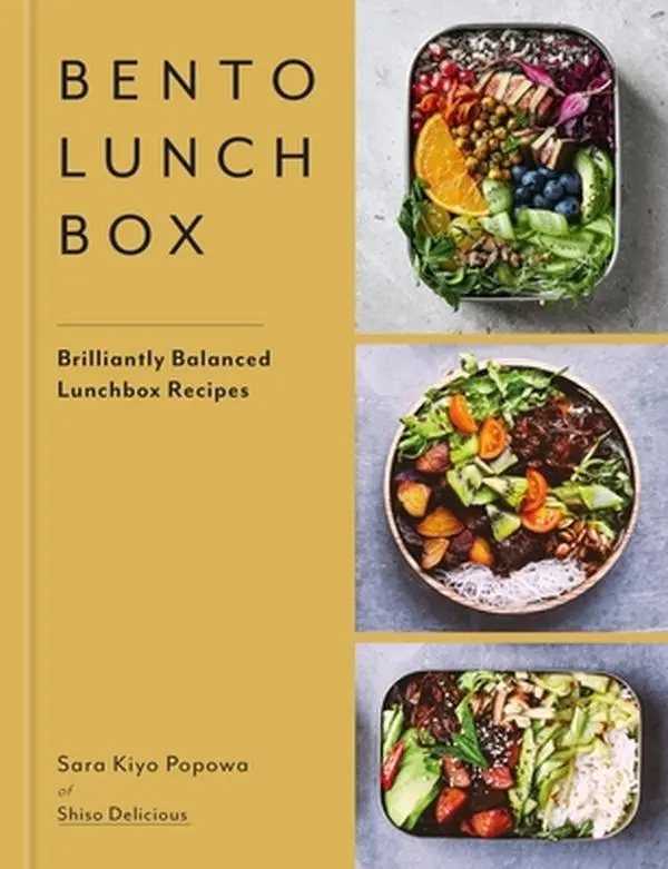 Bento Lunchbox Recipe Book: Brilliantly Balanced Lunch Ideas, 15-Minute Bento Guides, by Sara Kiyo Popowa, Hard Cover, 1.7 lbs, 9.95" h x 7.73" l x 0.86" w