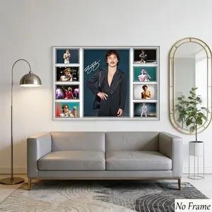 Benson Boone Collage Art Print, Passionate Notes Memory Frame, Modern Wall Decor, Soft Warm Light, Music Lover's Sanctuary