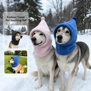 Designed for Dogs and Cats Noise Protection Fleece Pet Hat, Christmas Pet Warm Comfortable Soundproof Hat