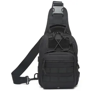 Tactical Compact EDC Shoulder Sling Bag for Men,Outdoor Chest Pack for Traveling,Trekking,Camping,Adjustable Multifunction
