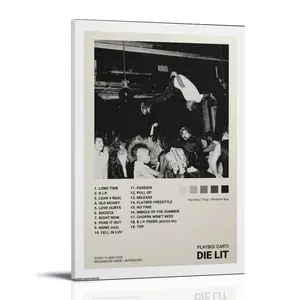 Die-Lit (3) Poster Posters Music Album Cover Posters Canvas Wall Art High-Resolution Vintage Band & Artist Prints for Room