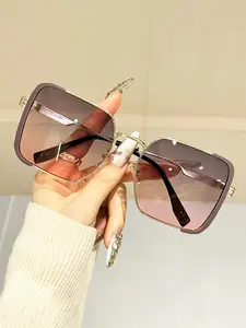 Unisex Vintage Trendy Tinted Lens Sunglasses, Retro Outdoor Sports Sunglasses, Fashionable Sunglasses for Men & Women for Everyday Use, Classic Shades