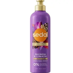 Sedal Quinoa & Linaza Hair Styling Cream for Hydration & Control 0% Silicones No Colorants 300ml Flaxseed Haircare