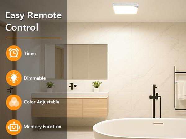 Rechargeable 8W Motion Sensor Ceiling Lighting,Wireless Magnetic Stick on Closet Light with Remote Control - Dimmable & Color Changing,Battery Operated Light for Bedroom,Kitchen,Closet, Under Cabinet ,Bathroom,Hallway, Pantry, Shower 1-Pack