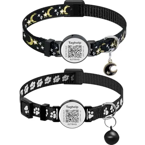 Star Moon & Paw pattern   Black