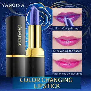 Blue Fairy Lipstick - Long-lasting, non-tarnishing, long-lasting moisturizing, water-resistant, sweat-proof, creating a natural makeup look. Matte satin lipstick. Ideal for Valentine's Day, Halloween gifts, and essential for dance parties and parties.