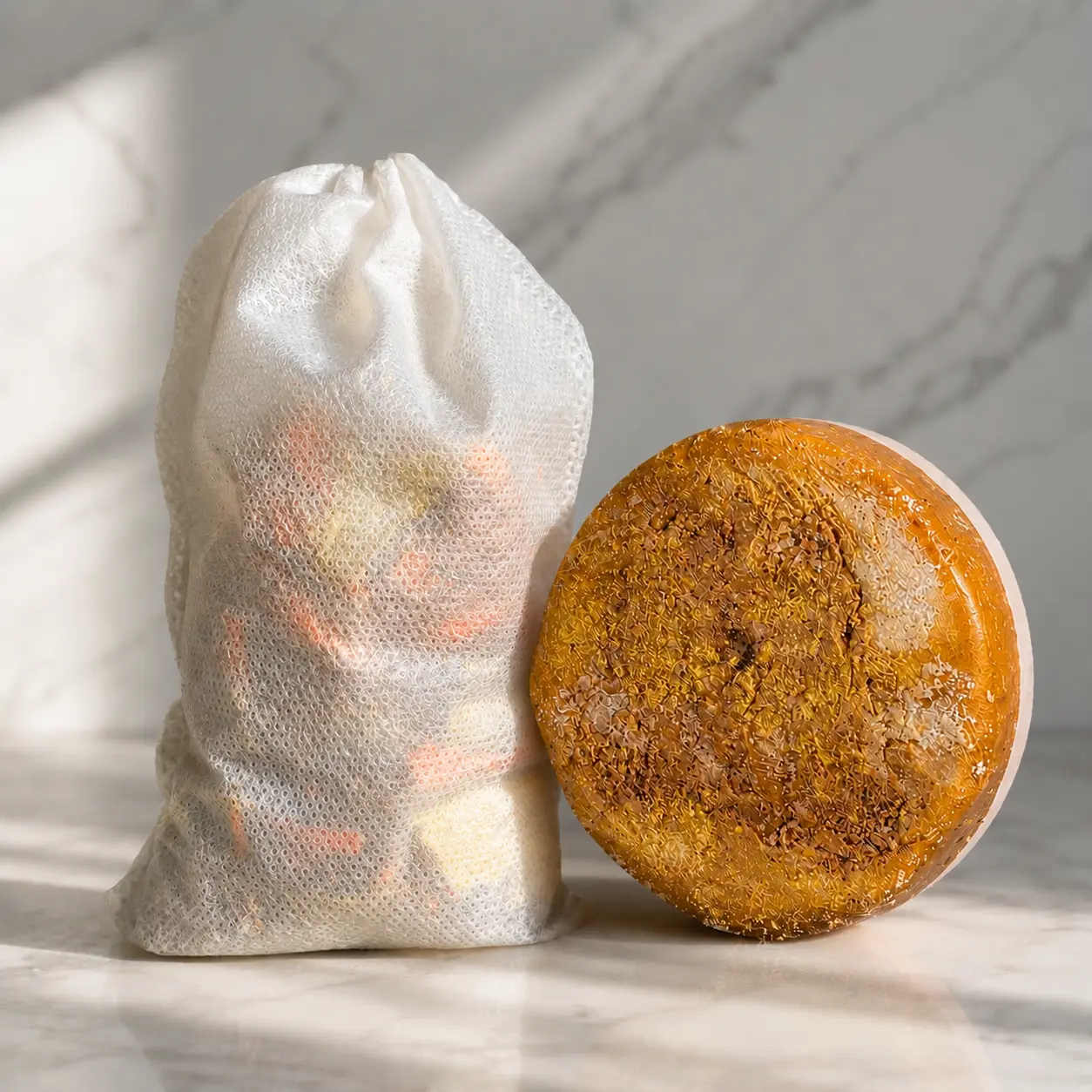 Abundance Mini Ritual | Money Soap & Bath Bag Set