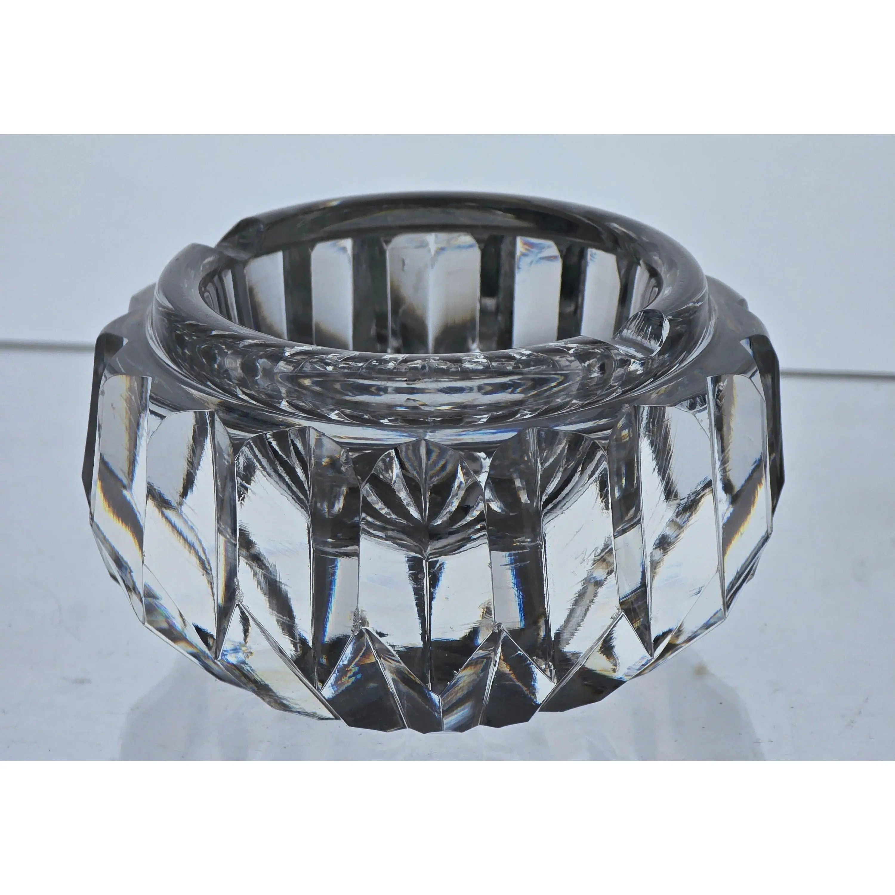 Signed Waterford crystal ashtray miter