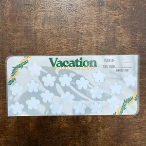 Alohi Kreations Vacation Savings Challenge – Laminated Reusable Floral Tracker Made with Aloha to Help You Save for Dream Getaways
