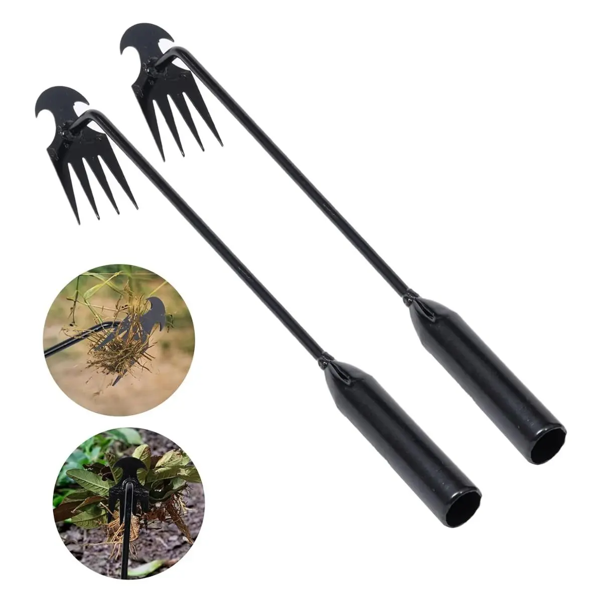 Garden Weed Puller Tool – 4 Teeth Manganese Steel Hand Weeder for Gardening Garden Weed Puller Tool – 4 Teeth Manganese Steel Hand Weeder for Gardening