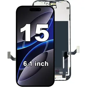 for iPhone 15 Screen Replacement Kit 6.1 ", Full HD LCD Display 3D Touch Screen Digitizer Full Assembly Model A2846, A3089, A3092, A3090（No Tools）