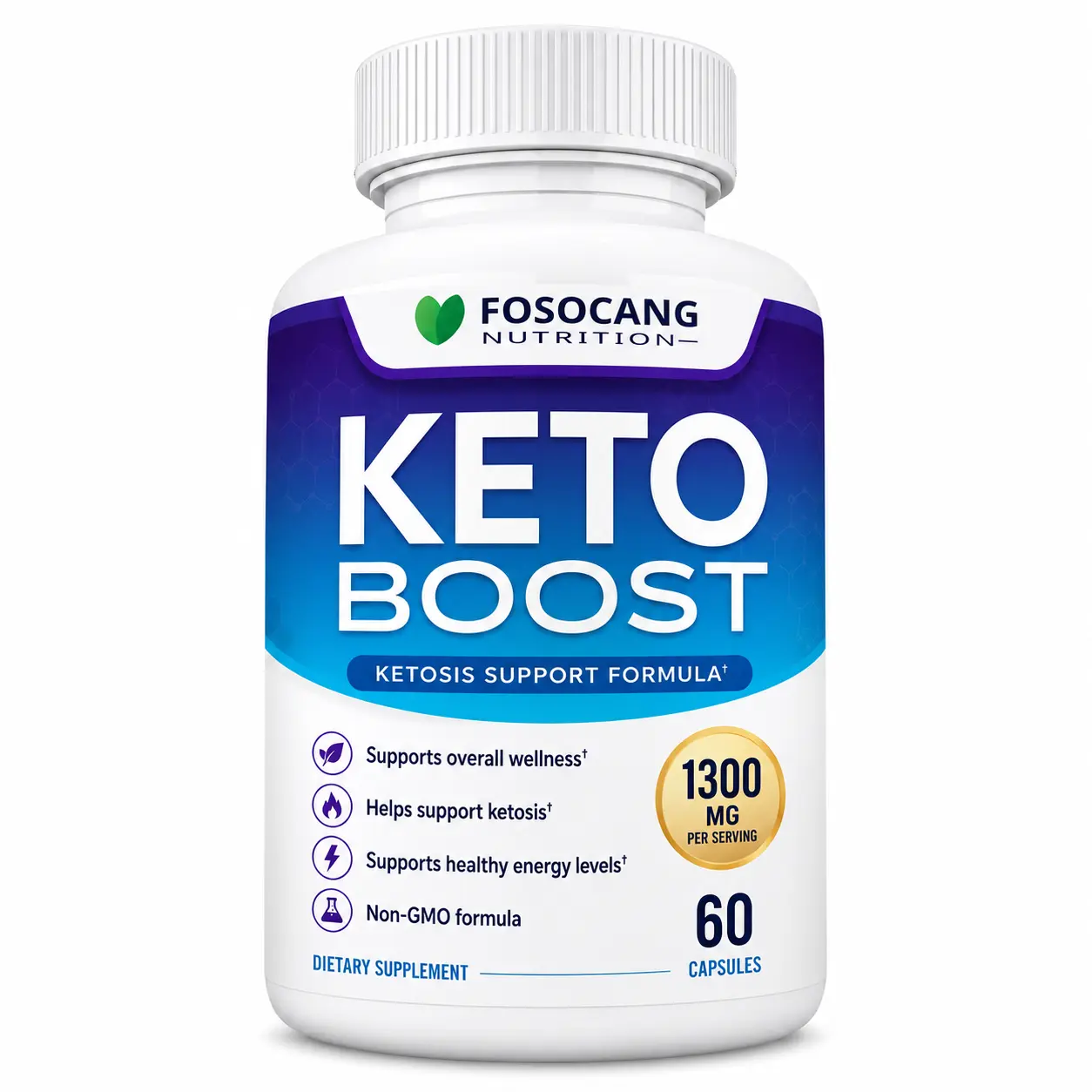FoSoCang Keto Boost Supplement with Raspberry Ketones, Green Tea and more