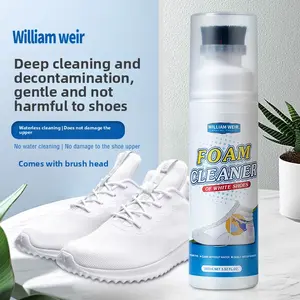 White Shoe Cleaner Mesh Surface Cleaner Shoe Cleaning Foam Mousse Shoe Stain Remover Sneakers White Shoe Cleaner Anti-Yellowing