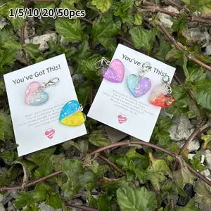 Cute Little Love Pocket Hugs with Encouragement Cards, Fun Party Cards, Resin Mini Gifts for Family, Friends, Valentines Day, Wedding Favors