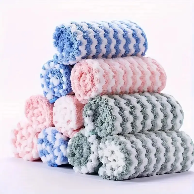 10/20 Ultra Absorbent Microfiber Kitchen Towels Super Absorbent Highly Absorbent Microfiber - Non-stick, Lint-free, Suitable for Dishes and Countertops, Easy to Clean, Modern Style, Square, Soft Cleaning Towel