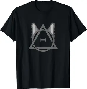 100%cotton Wolf Therian Symbol T-Shirt