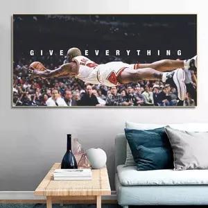 Poster!!!Give Everything Dennis Rodman Motivational Quote Basketball Poster