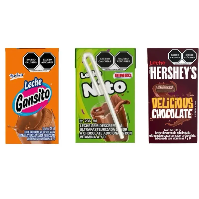 Leche Gansito y Nito y hersheys  sabor chocolate - Chocolate Drink