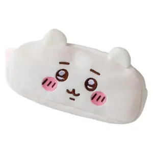 Chiikawa Usagi Kiba Pencil Case Ins Japanese Style Cute Plush Stationery Bag Large Capacity Student Pencil Box