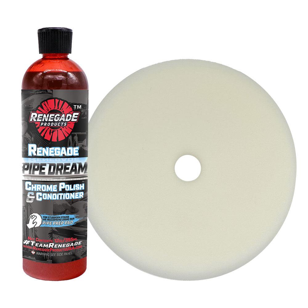 Renegade Products | Chrome Refinishing Bundle for Polishing and Conditioning Chrome Surfaces – Pipe Dream Polish & Foam Pad