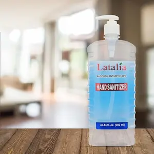Hand Sanitizer - Pack of 1 Travel Hand Sanitizers - Unscented Mini Clean Scent Non-Drying Moisturizing Gel (900ml, 30 fl oz)