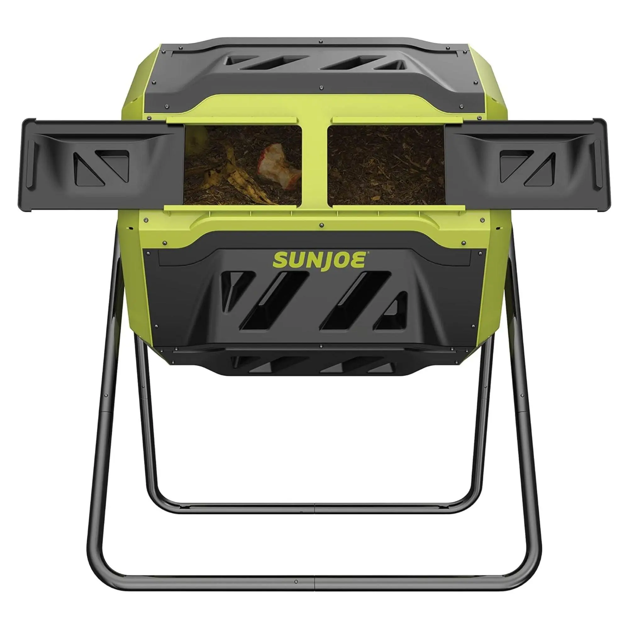 Sun Joe Dual Chamber Tumbling Composter, Advanced Aeration, 42 Gallon, SJ-CMPS1 Sun Joe Dual Chamber Tumbling Composter, Advanced Aeration, 42 Gallon, SJ-CMPS1