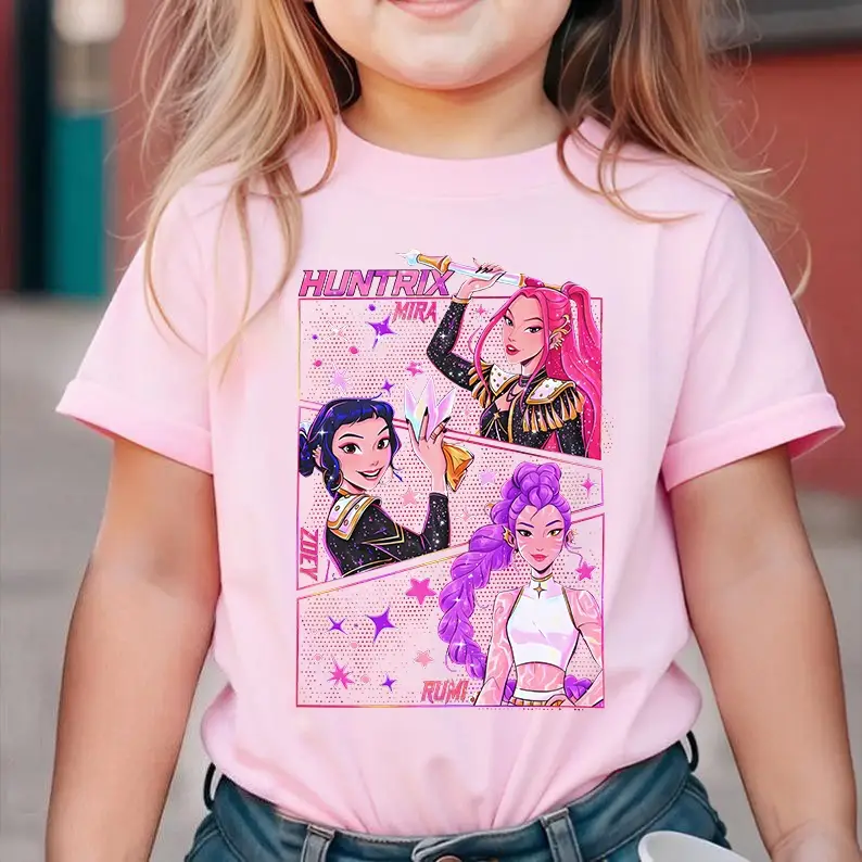 [Sale Up To 50%] Kpop Demon Hunters Tiger Kids Shirt, Merch Kpop Shirt, Kpop Idol Shirt, Mira, Rumi, Joey Shirt, Gift for Huntrix Fan,Huntrix
