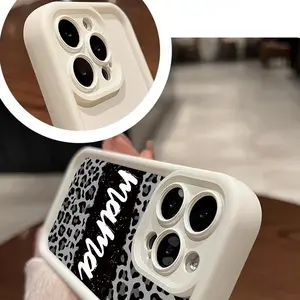"MAMA" Leopard Print Case for iPhone 17 Pro Max Plus Air/ 16 15 14 Pro Max 13 12 11 XR XS Plus Shockproof Drop Protection Rugged Durable Silicone Cover with Non-Slip Design