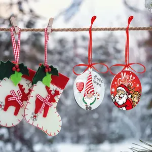 36 Pieces Christmas Acrylic Ornament Blanks for Crafts Clear Round Ornaments Acrylic Keychain Blanks Plastic Circle Ornaments with Red Ribbon for Art Project Painting DIY Craft (3 Sizes)