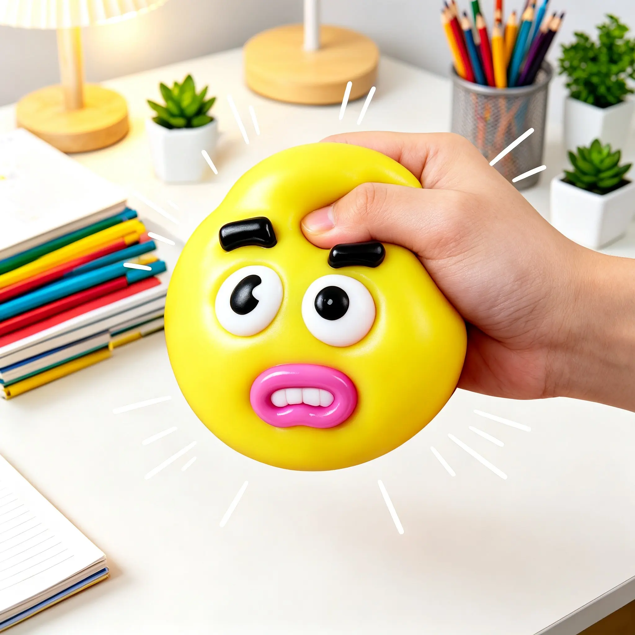 Cute TPR Slow Rebound Dog Face-Changing Squishy, Soft Face-Swap Squeeze Ball, Hand Sensory Vent Fidget Item, Pocket-Size Desk Stress Relief Tool for Office, Creative Gift for Kids & Adults,, toy anxiety