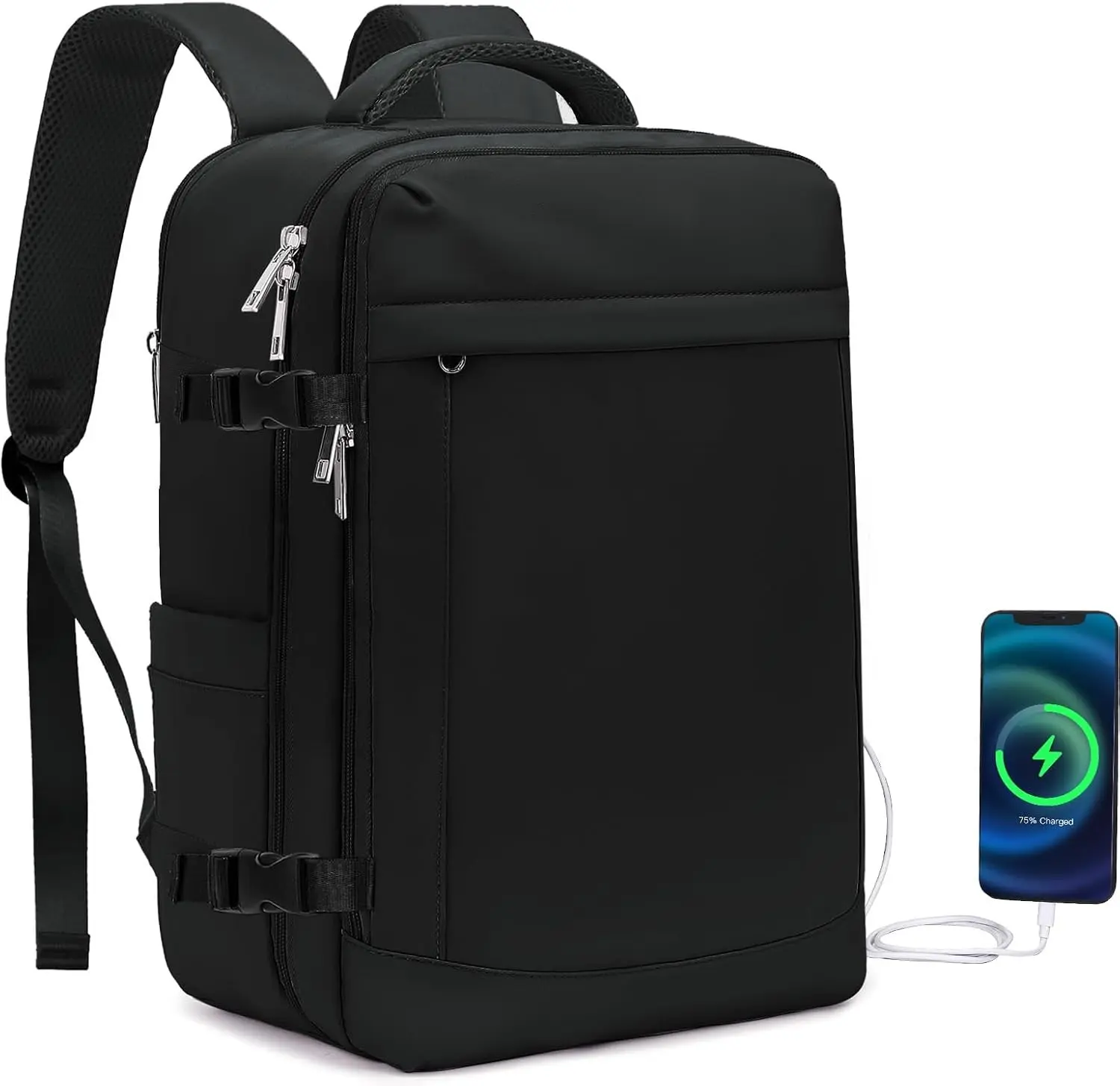 Lossga for Spirit Airlines Personal Item Bag 18x14x8 Inches Travel Bag Mens Travel Backpack for Women Fit Up to 17 inch Weekender Bags With Usb Charging Port Carry on Flight Approved