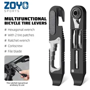 High Strength Nylon Multifunctional Bicycle Tire Levers Portable Hex Wrench Set Ratchet Wrench Kit Bike Accessories