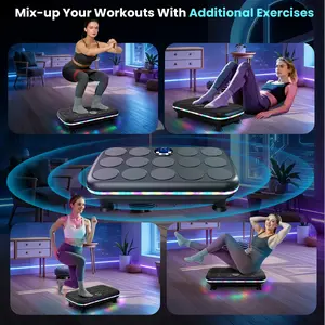 AXV High Frequency Vibration Plate Exercise Machine - Compact Design for Full Body Workout, Lymphatic Drainage & Summer Fitness Sessions, Home Gym Vibration Plates Equipment, The Vibration Plate