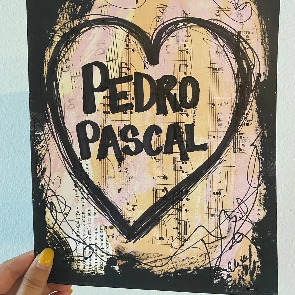 Pedro Pascal Art Print