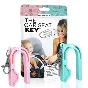 The Car Seat Key 2 Packs - Original Car Seat Key Chain Buckle Release Tool - Easy Unbuckle Opener for Nails, Parents & Grandparents by NAMRA Made in USA