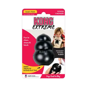 KONG Extreme Large Dog Toy - Tough Natural Rubber for Power Chewers - Fun to Chew Chase & Fetch