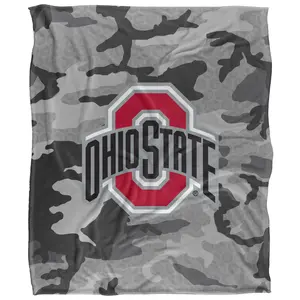 Ohio State University Flannel Blanket Comfortable and Soft Great Gift for Bedroom Sofa 50" x 40"