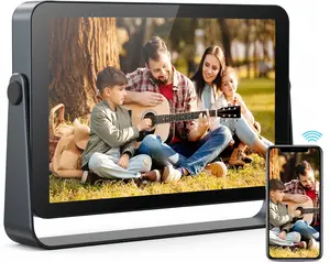 10" WiFi Digital Photo Frame, 1920x1200 IPS, 32GB, 4000mAh Battery, Auto-Rotate.