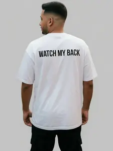 Men's Casual Cotton Printed Funny Sarcastic Quote T-Shirt, Watch my Back Tee, Funny Wordplay Shirts, Witty Oneliner Gift Shirt for Friend Streetwear Bestfriends Minimalist Joke Top, Perfect Gift For Men for Women