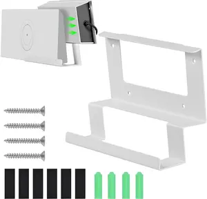 Router and Power Supply Wall Mount Kit for Starlink Standard/Gen 3, Stainless Steel, Corrosion Resistant, Space-Saving Design, Easy Indoor Installation with Screws Included