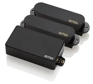 EMG SA/SA/81 HSS Pickup Set, Black