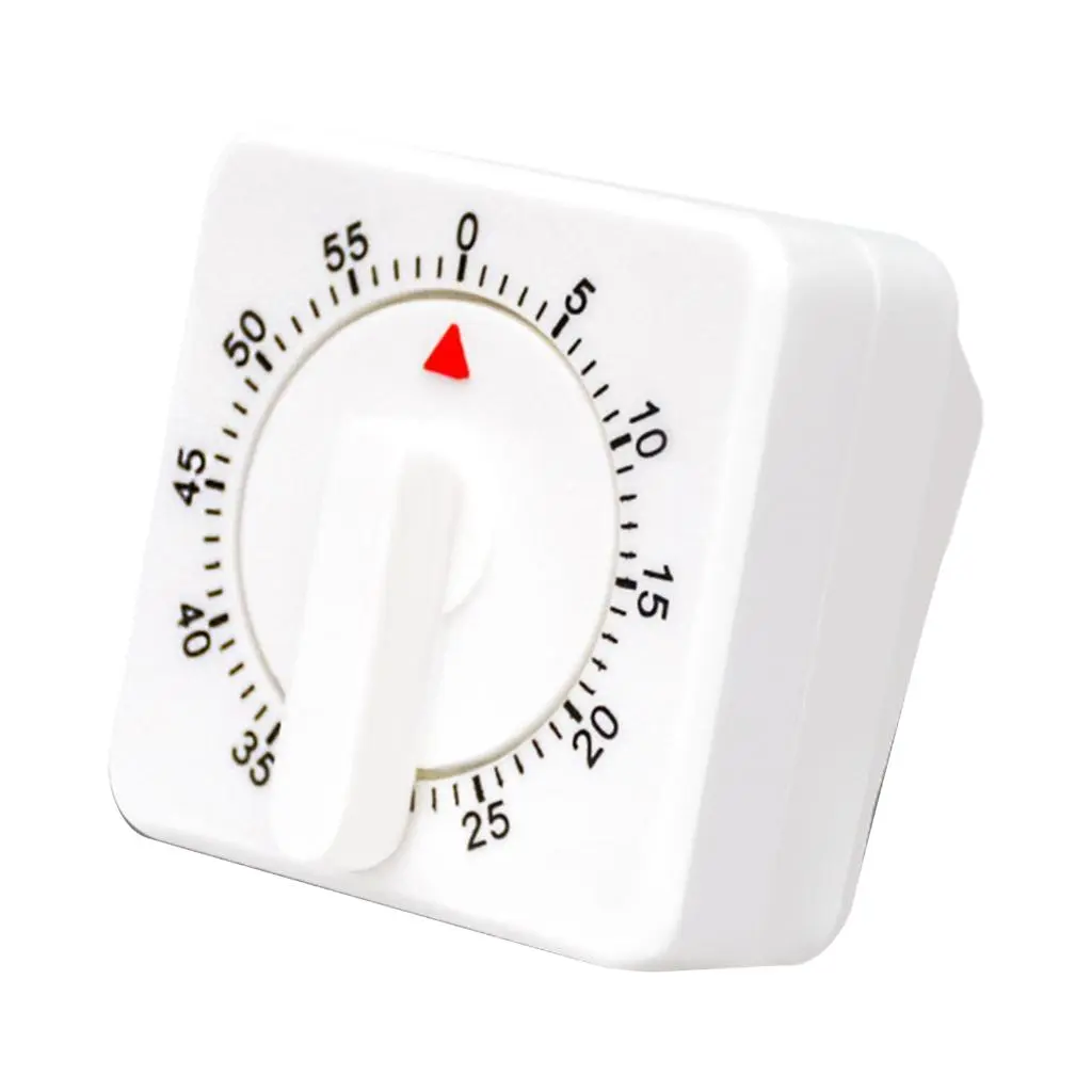 Simple ABS Plastic Kitchens Timer Mechanical Operation No Batteries Required