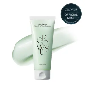 GROWUS Algae Therapy Mineral Non-greasy Leave-in Treatment (5.07 fl. oz. / 150ml) Anti-aging Deep Nourishing Hair Repair with Seaweed Complex Biotin Vegan PDRN for All Hair Types Dry Frizzy Coily Hair