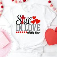 180g White -T-Shirt - Her