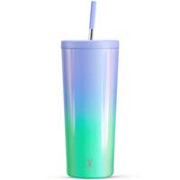 24oz Green Purple Sippy Cup